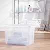 70qt Clear Storage Box with White Lid - Room Essentials™