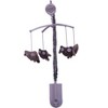 Bacati - Owls in the Woods Beige/Gray 10 pc Crib Bedding Set with Long Rail Guard Cover - 3 of 4