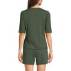 Lands' End Women's SunShade UPF 50 Elbow Sleeve Relaxed Rash Guard - 2 of 3