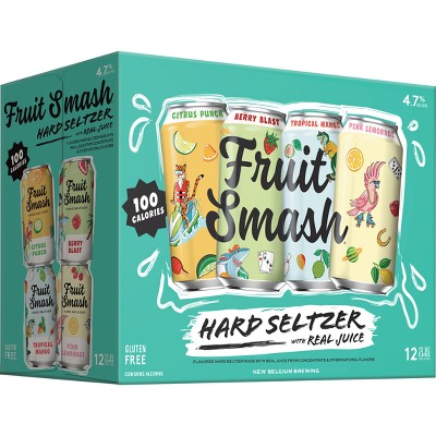 Fruit Smash Hard Seltzer Variety Pack - 12pk/12 fl oz Cans