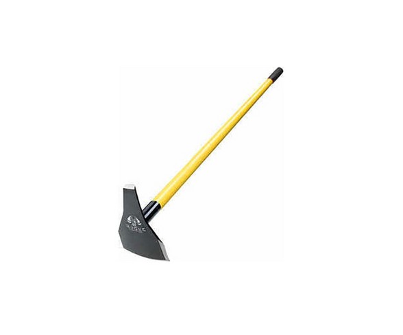 Rogue Hoe 5.5 Inch Steel Triangle Blade Fire Line Hoe With Fiberglass Handle