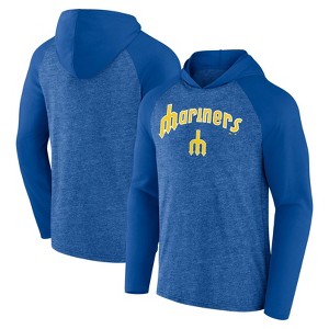 MLB Seattle Mariners Men's Lightweight Hooded Sweatshirt - 1 of 3