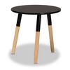 Obert Two-Tone Wood Coffee Table Black/Oak Brown - Baxton Studio: Modern, Sturdy, Angled Legs - 3 of 4