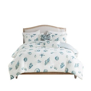 LIVN CO. 6 Piece All-Over Botanical Printed Cotton Comforter Set - 1 of 4