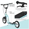 INFURNIC Kick Scooters Youth Scooter with Dual Brakes Adjustable Handlebar and Inflatable Tires, Blue, 47.25"*22.75"*33.5" - 3 of 4