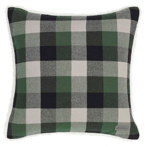 Finley Plaid Throw Pillow Green - Throw Pillow