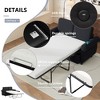 KTMBDW 57.9" Pull Out Sofa Bed, Full Size Sleeper Sofa with Memory Foam Mattress and 2 USB Charging, Loveseat for Living Room, Apartment - 4 of 4