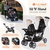 Baby Trend Sit N Stand Compact Easy Fold Double Stroller with 2 Baby Infant Car Seat Carriers and Cozy Cover - 2 of 4