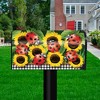 Ladybugs And Sunflowers Summer Magnetic Mailbox Cover Floral Standard Briarwood Lane - 2 of 3