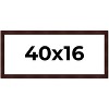 PosterPalooza | Panoramic Distressed Brown Picture Frame - UV Acrylic, Foam Board Backing, Hanging Hardware - 2 of 4