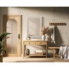Elegant Lighting Rectangle Cornhusk Mirror 30x42 in Linen White - 2 of 4