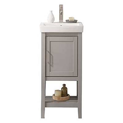 Legion Furniture 18 Inches Gray Sink Vanity