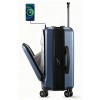 LUGGEX Carry On 20inch PC Hardside Expandable Suitcase with Front Pocket and USB Port - 2 of 4