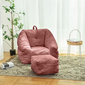 NicBex Bean Bag Chair with Handle and Ottoman,Bean Bag Sofa with Tufted Soft Stuffed Filling for Dorm,Apartment,Living Room - 1 of 4