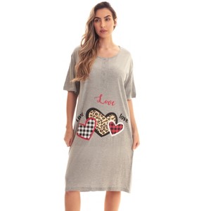 Just Love Short Sleeve Nightgown Sleep Dress for Women Sleepwear - 1 of 3