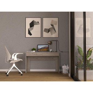 NicBex Contemporary Styles Gaming Desk Versatile Office Desk Writing Desk with 1 Drawer, 2 Shelves for Office, Study - 1 of 4