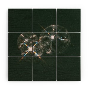 Samantha Hearn Triple Threat Disco Balls Wood Wall Mural - society6 - 1 of 2