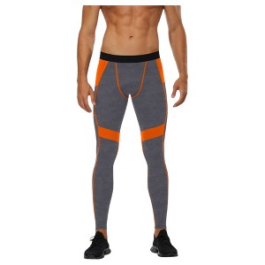 Anna-Kaci Active Men's Compression Leggings with Wide Waistband and Side Pocket for Training and Performance - 1 of 4