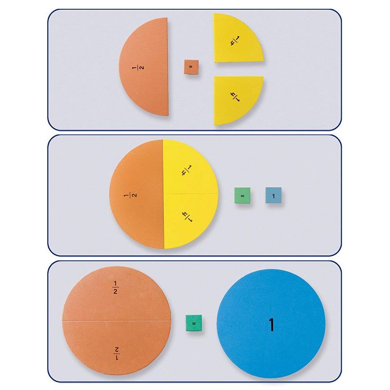Educational Insights Foam Magnetic Fraction Circles, 4 of 8