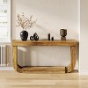 Hommoo Farmhouse Console Table Rustic Brown - 2 of 4