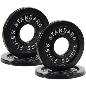 Gulches 2¡¯ Olympic Cast Iron Weight Plates for Strength Training and Weightlifting, Multiple Sizes - 1 of 4