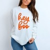 Simply Sage Market Women's Hey Boo Cursive Puff Print Long Sleeve Garment Dyed Tee - 2 of 4