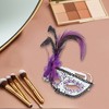 Unique Bargains Feather King Half Face Party Mask 1 Pc - 4 of 4