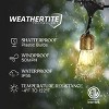 Brightech 12-Bulb LED Glow Antique Brass Solar 1W 28ft 2700K S14 Outdoor Hanging String Lights Clear Bulb Black Wire - 4 of 4