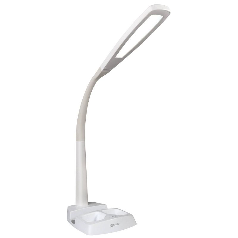 Wellness Series Desk Lamp with Charging Station (Includes LED Light Bulb) White - OttLite, 1 of 9