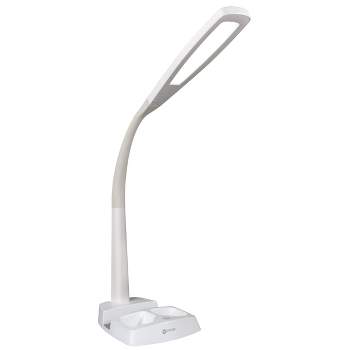 Wellness Series Desk Lamp with Charging Station (Includes LED Light Bulb) White - OttLite