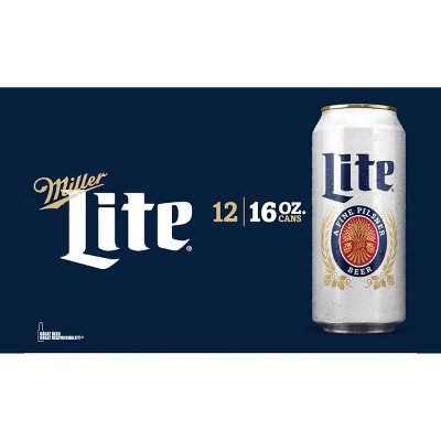 Miller Lite Beer - 12pk/16 fl oz Cans