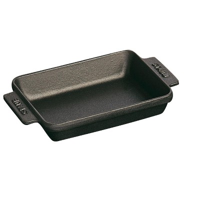 Staub Cast Iron 5.75-inch x 4.5-inch Mini Rectangular Baker - Matte Black