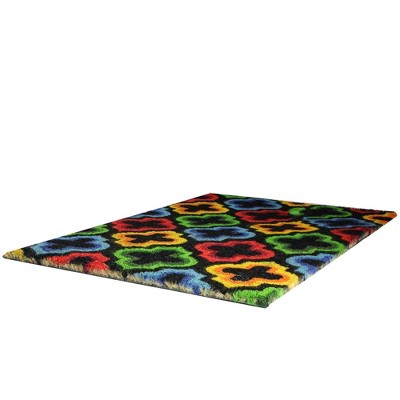 Quatrefoil Multicolor Coir Outdoor Doormat 29.5" x 17.75"
