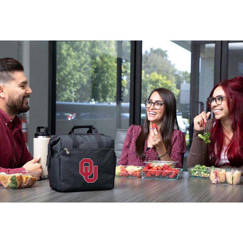 NCAA Oklahoma Sooners On The Go Lunch Cooler - Black, 3 of 4