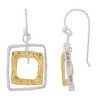 Silpada 'Sun Flecked' Sterling Silver and Brass Drop Earrings - 2 of 4