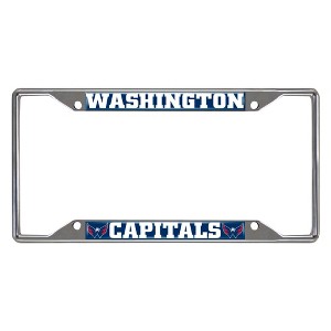 NHL Washington Capitals Stainless Steel License Plate Frame - 1 of 3