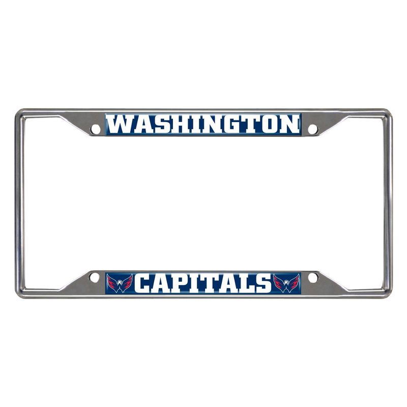 NHL Washington Capitals Stainless Steel License Plate Frame, 1 of 4