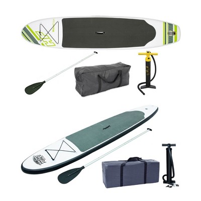 Bestway Inflatable Hydro Force Stand Up Paddle Board, Green + Gray Paddle Board