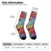 Colorful Leaves Women Printed Crew Socks Funny Funky Socks Soft Polyester Novelty Gifts for Artists Men - 2 of 4