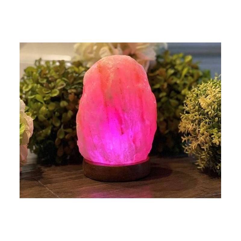 Natural Himalayan Salt USB Novelty Table Lamp Pink - Q&#38;A Himalayan Salt, 3 of 5