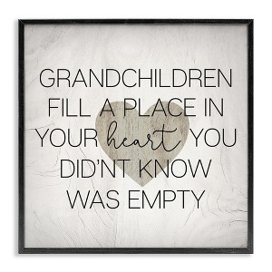 Stupell Industries Heartwarming Grandchildren Phrase, 24" x 24" - 1 of 4