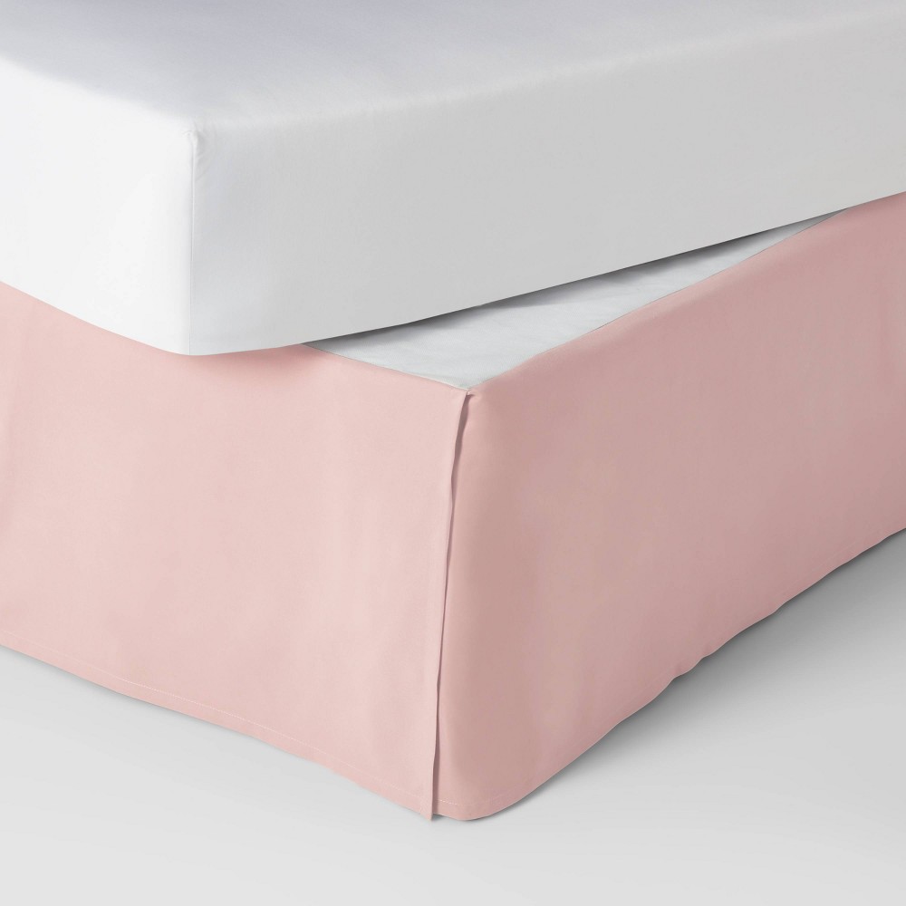 Full Simple Pleat Bedskirt Pink - Pillowfort