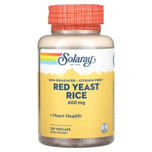 Solaray Red Yeast Rice, 600 mg, 120 VegCaps - 1 of 4