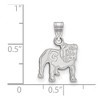 Black Bow Jewelry 10k White Gold Georgia Bulldogs NCAA Small Pendant - 2 of 3
