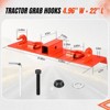 Tractor Bucket Hooks Bolt on Hooks 2” Receiver, Forged D Rings, Tow Hook Bolts for Universal Tractor Buckets with 1025R 2320 2520 2720 2025R 2032R - 3 of 4