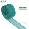 Unique Bargains Burlap Wired Edge Durable Thick Fabric Ribbons for DIY Crafts 1 Pc - 3 of 4