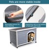 UbMelt  Outdoor&Indoor Dog House Solid Wood Waterproof Dog Kennel Puppy Shelter with Openable Top - 4 of 4