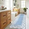 Garvee Area Rugs for Living Room Bedroom Scalloped Floral Bordered Rug Soft Non Slip Low Pile Indoor Carpet - 3 of 4