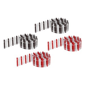 Unique Bargains Dollhouse Home DIY Decorative Miniature Ornament Wood Picket Fence - 1 of 4