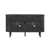 VYNXARIA Black Farmhouse Sideboard Cabinet£¬Stylish Wood Buffet with Glass Doors and Adjustable Shelves for Versatile Storage and Elegant Display - 4 of 4